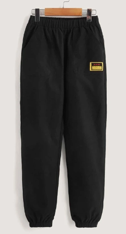 Boys Elastic Waist Tapered Pants (SC32)